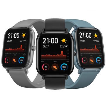 Amazfit GTS 341 PPI AMOLED Экран BT5.0 Браслет GPS + ГЛОНАСС Легкий вес 5ATM Водонепроницаемы Умные часы от xiaomi Eco-System